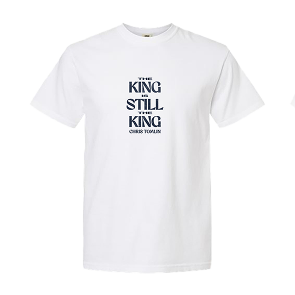 The King Is Still The King Official White Album T-shirt Front