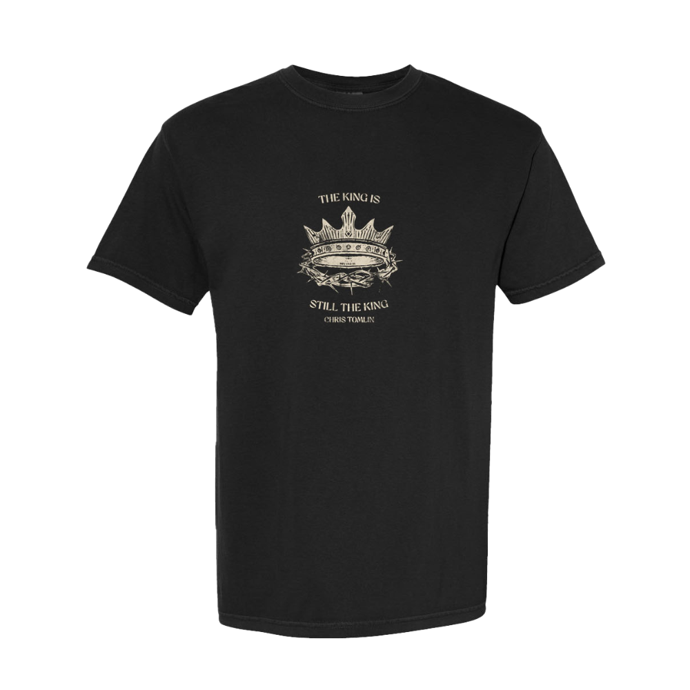 The King Is Still The King Official Black Album T-Shirt Front